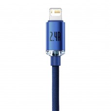 Кабель Baseus Crystal Shine USB - Lightning (M/M), 2.4A, 2 м Blue (CAJY000103) Кабель Baseus Crystal Shine USB - Lightning (M/M), 2.4A, 2 м Blue (CAJY000103)