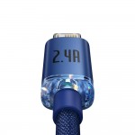 Кабель Baseus Crystal Shine USB - Lightning (M/M), 2.4A, 2 м Blue (CAJY000103) Кабель Baseus Crystal Shine USB - Lightning (M/M), 2.4A, 2 м Blue (CAJY000103)