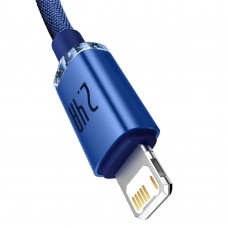 Кабель Baseus Crystal Shine USB - Lightning (M/M), 2.4A, 2 м Blue (CAJY000103) Кабель Baseus Crystal Shine USB - Lightning (M/M), 2.4A, 2 м Blue (CAJY000103)