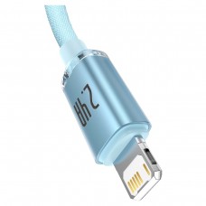 Кабель Baseus Crystal Shine USB - Lightning (M/M), 2.4A, 2 м Sky Blue (CAJY001203) Кабель Baseus Crystal Shine USB - Lightning (M/M), 2.4A, 2 м Sky Blue (CAJY001203)