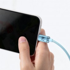Кабель Baseus Crystal Shine USB - Lightning (M/M), 2.4A, 2 м Sky Blue (CAJY001203) Кабель Baseus Crystal Shine USB - Lightning (M/M), 2.4A, 2 м Sky Blue (CAJY001203)