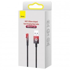 Кабель Baseus MVP 2 USB - Lightning (M/M), 2.4A, 2 м Black/Red (CAVP000120) Кабель Baseus MVP 2 USB - Lightning (M/M), 2.4A, 2 м Black/Red (CAVP000120)