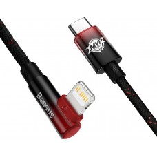 Кабель Baseus MVP 2 USB Type-C - Lightning (M/M), 20W, 1 м Black/Red (CAVP000220) Кабель Baseus MVP 2 USB Type-C - Lightning (M/M), 20W, 1 м Black/Red (CAVP000220)