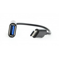 Кабель Cablexpert USB - USB Type-C V 2.0 (F/M), 0.2 м, чорний (AB-OTG-CMAF2-01) Кабель Cablexpert USB - USB Type-C V 2.0 (F/M), 0.2 м, чорний (AB-OTG-CMAF2-01)