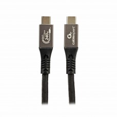 Кабель Cablexpert USB Type-C - USB Type-C (M/М), 240 Вт, 1 м, чорний (CCBP-USB4.2-CMCM240-1M) Кабель Cablexpert USB Type-C - USB Type-C (M/М), 240 Вт, 1 м, чорний (CCBP-USB4.2-CMCM240-1M)