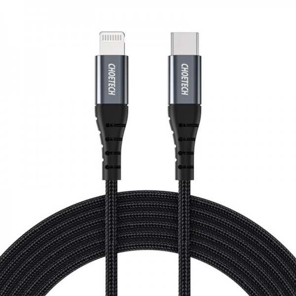Кабель Choetech USB Type-C - Lightning (M/M), 2 м, Black (IP0041-BK)