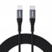 Кабель Choetech USB Type-C - Lightning (M/M), 2 м, Black (IP0041-BK)