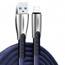 Кабель ColorWay USB - Lightning (M/M), 2.4 А, 1 м, Blue (CW-CBUL010-BL) Кабель ColorWay USB - Lightning (M/M), 2.4 А, 1 м, Blue (CW-CBUL010-BL)