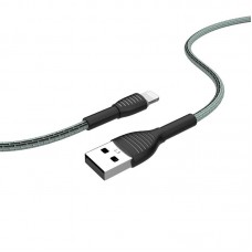 Кабель ColorWay USB - Lightning (M/M), braided cloth, 3 А, 1 м, Gray (CW-CBUL041-GR)