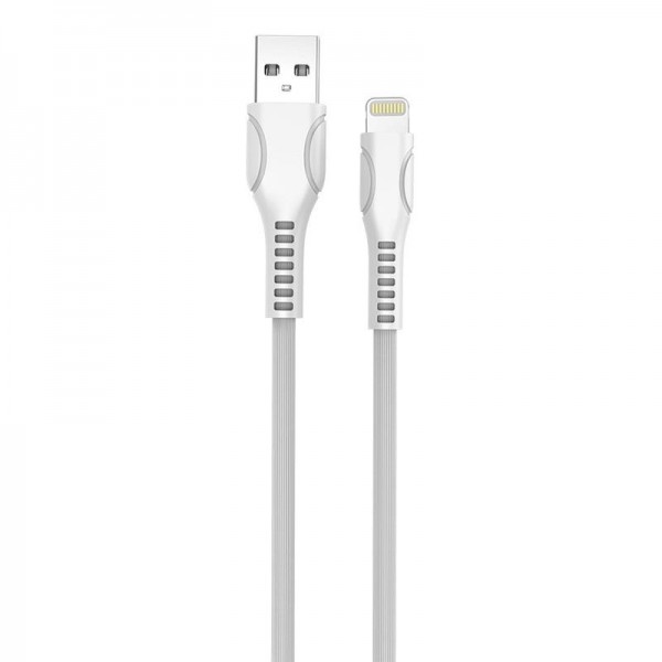 Кабель ColorWay USB - Lightning (M/M), line-drawing, 2.4 А, 1 м, White (CW-CBUL027-WH)