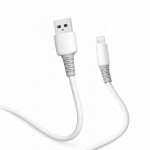 Кабель ColorWay USB - Lightning (M/M), liquid silicone, 3А, 1 м, White (CW-CBUL093-WT)