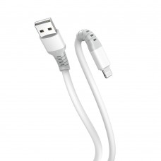 Кабель ColorWay USB - Lightning (M/M), liquid silicone, 3А, 1 м, White (CW-CBUL093-WT)