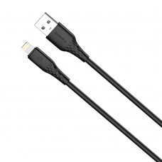 Кабель ColorWay USB - Lightning (M/M), textured PVC, 3А, 1 м, Black (CW-CBUL094-BK)