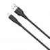 Кабель ColorWay USB - Lightning (M/M), textured PVC, 3А, 2 м, Black (CW-CBUL095-BK)