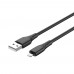 Кабель ColorWay USB - Lightning (M/M), textured PVC, 3А, 2 м, Black (CW-CBUL095-BK)