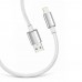 Кабель ColorWay USB - Lightning (M/M), zinc alloy braided, 3А, 1 м, White (CW-CBUL098-WT)