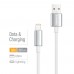 Кабель ColorWay USB - Lightning (M/M), zinc alloy braided, 3А, 2 м, White (CW-CBUL099-WT)