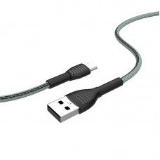 Кабель ColorWay USB - micro USB (M/M), Braided Cloth, 3 А, 1 м, Gray (CW-CBUM041-GR)