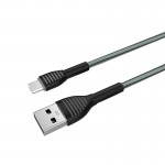 Кабель ColorWay USB - micro USB (M/M), Braided Cloth, 3 А, 1 м, Gray (CW-CBUM041-GR) Кабель ColorWay USB - micro USB (M/M), Braided Cloth, 3 А, 1 м, Gray (CW-CBUM041-GR)