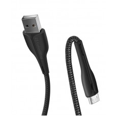 Кабель ColorWay USB - micro USB (M/M), PVC + Led, 2.4 А, 1 м, Black (CW-CBUM034-BK)