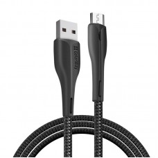 Кабель ColorWay USB - micro USB (M/M), PVC + Led, 2.4 А, 1 м, Black (CW-CBUM034-BK)