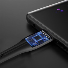 Кабель ColorWay USB - micro USB (M/M), PVC + Led, 2.4 А, 1 м, Black (CW-CBUM034-BK)