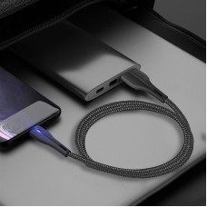 Кабель ColorWay USB - micro USB (M/M), PVC + Led, 2.4 А, 1 м, Black (CW-CBUM034-BK)