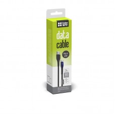 Кабель ColorWay USB - micro USB (M/M), PVC + Led, 2.4 А, 1 м, Black (CW-CBUM034-BK)