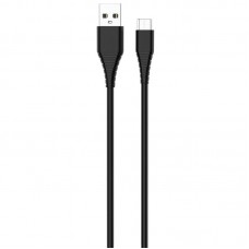 Кабель ColorWay USB - microUSB (M/M) (PVC), 2.4А, 1 м, Black (CW-CBUM025-BK)