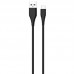Кабель ColorWay USB - microUSB (M/M) (PVC), 2.4А, 1 м, Black (CW-CBUM025-BK)