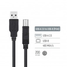 Кабель ColorWay USB - USB Type-B V 2.0 (M/M), 2 м, Black (CW-CBUB072-BK) Кабель ColorWay USB - USB Type-B V 2.0 (M/M), 2 м, Black (CW-CBUB072-BK)