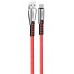 Кабель ColorWay USB - USB Type-C (M/M), 2.4 А, 1 м, Red (CW-CBUC012-RD)