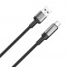 Кабель ColorWay USB - USB Type-C (M/M), braided wire, 6А, 1 м, Black (CW-CBUC096-BK)