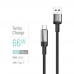 Кабель ColorWay USB - USB Type-C (M/M), braided wire, 6А, 1 м, Black (CW-CBUC096-BK)