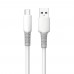 Кабель ColorWay USB - USB Type-C (M/M), liquid silicone, 3А, 1 м, White (CW-CBUC093-WT)
