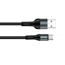 Кабель ColorWay USB - USB Type-C (M/M), nylon, 2.4 А, 1 м, Black (CW-CBUC045-BK) Кабель ColorWay USB - USB Type-C (M/M), nylon, 2.4 А, 1 м, Black (CW-CBUC045-BK)