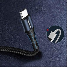 Кабель ColorWay USB - USB Type-C (M/M), nylon, 2.4 А, 1 м, Black (CW-CBUC045-BK) Кабель ColorWay USB - USB Type-C (M/M), nylon, 2.4 А, 1 м, Black (CW-CBUC045-BK)