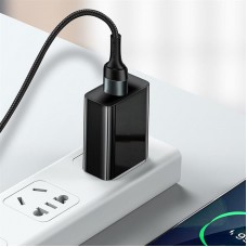 Кабель ColorWay USB - USB Type-C (M/M), nylon, 2.4 А, 1 м, Black (CW-CBUC045-BK) Кабель ColorWay USB - USB Type-C (M/M), nylon, 2.4 А, 1 м, Black (CW-CBUC045-BK)