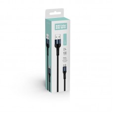 Кабель ColorWay USB - USB Type-C (M/M), nylon, 2.4 А, 1 м, Black (CW-CBUC045-BK) Кабель ColorWay USB - USB Type-C (M/M), nylon, 2.4 А, 1 м, Black (CW-CBUC045-BK)
