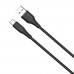 Кабель ColorWay USB - USB Type-C (M/M), textured PVC, 3А, 2 м, Black (CW-CBUC095-BK)