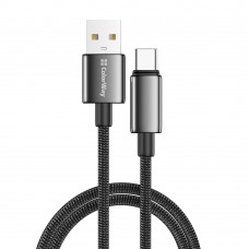 Кабель ColorWay USB - USB Type-C (M/M), zinc alloy braided, 3А, 1 м, Black (CW-CBUC098-BK) Кабель ColorWay USB - USB Type-C (M/M), zinc alloy braided, 3А, 1 м, Black (CW-CBUC098-BK)