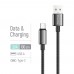 Кабель ColorWay USB - USB Type-C (M/M), zinc alloy braided, 3А, 1 м, Black (CW-CBUC098-BK)