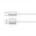 Кабель ColorWay USB - USB Type-C (M/M), zinc alloy braided, 3А, 1 м, White (CW-CBUC098-WT)