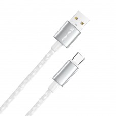 Кабель ColorWay USB - USB Type-C (M/M), zinc alloy braided, 3А, 1 м, White (CW-CBUC098-WT) Кабель ColorWay USB - USB Type-C (M/M), zinc alloy braided, 3А, 1 м, White (CW-CBUC098-WT)