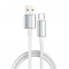 Кабель ColorWay USB - USB Type-C (M/M), zinc alloy braided, 3А, 1 м, White (CW-CBUC098-WT) Кабель ColorWay USB - USB Type-C (M/M), zinc alloy braided, 3А, 1 м, White (CW-CBUC098-WT)