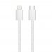 Кабель ColorWay USB Type-C - Lightning (M/M), (braided cotton) (PD Fast Charging 27W), 2 м, Gray (CW-CBPDCL068-GR)