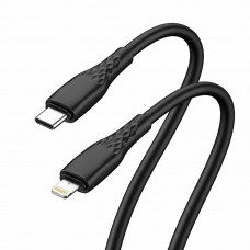 Кабель ColorWay USB Type-C - Lightning (M/M), textured PVC, 3А, 2 м, Black (CW-CBPDCL095-BK) Кабель ColorWay USB Type-C - Lightning (M/M), textured PVC, 3А, 2 м, Black (CW-CBPDCL095-BK)