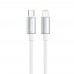 Кабель ColorWay USB Type-C - Lightning (M/M), zinc alloy braided, 3А, 1 м, White (CW-CBPDCL098-WT)
