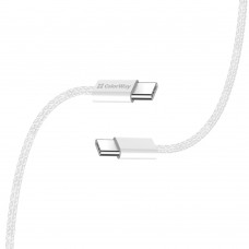 Кабель ColorWay USB Type-C - USB Type-C (M/M), 3.0 А, 2 м, Gray (CW-CBPDCC068-GR) Кабель ColorWay USB Type-C - USB Type-C (M/M), 3.0 А, 2 м, Gray (CW-CBPDCC068-GR)
