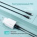 Кабель ColorWay USB Type-C - USB Type-C (M/M), textured PVC, 3А, 1 м, Black (CW-CBPDCC094-BK)